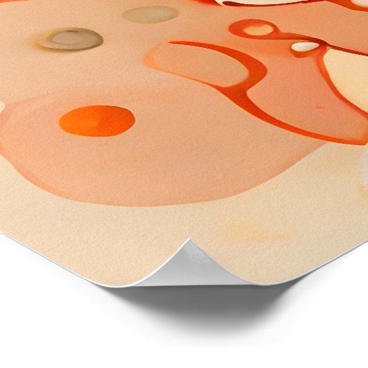 DreamCatcher schilderij versierde blauwe veren kra Poster (Hoek)