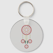 Dreamcatcher Sleutelhanger: "Vang je dromen" Sleutelhanger (Achterkant)