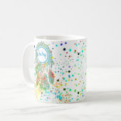 Dreamcatcher splatter personalized  coffee mug koffiemok (Voorkant links)