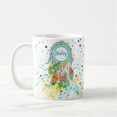 Dreamcatcher splatter personalized  coffee mug koffiemok (Links)