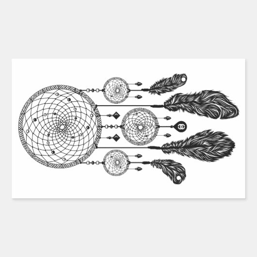 Dreamcatcher - Sticker (wit) (Voorkant)