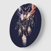 Dreamcatcher, takken, boho stijl, digitale kunst. grote klok (Hoek)