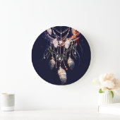 Dreamcatcher, takken, boho stijl, digitale kunst. grote klok (Huis)