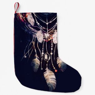 Dreamcatcher, takken, boho stijl, digitale kunst. kleine kerstsok