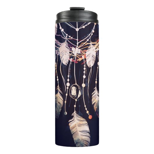Dreamcatcher, takken, boho stijl, digitale kunst. thermosbeker (Voorkant)