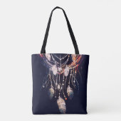 Dreamcatcher, takken, boho stijl, digitale kunst. tote bag (Achterkant)