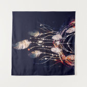 Dreamcatcher, takken, boho stijl, digitale kunst. wandkleed (Voorkant (horizontaal))