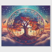 Dreamcatcher Tree of Life, Spirituele explosie Cadeaupapier (Vlak)