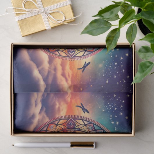 Dreamcatcher Tree of Life, Spirituele explosie Tissuepapier (Geschenk)