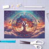 Dreamcatcher Tree of Life, Spirituele explosie Tissuepapier (Craft)