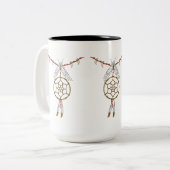 DreamCatcher Tweekleurige Koffiemok (Voorkant links)