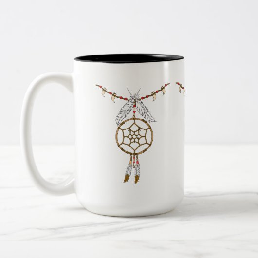 DreamCatcher Tweekleurige Koffiemok (Links)