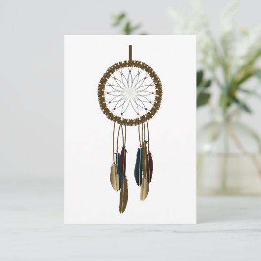 Dreamcatcher uitnodigingen (Staand voorkant)