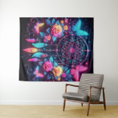 Dreamcatcher, Vlinders & Rozen Wandkleed (In Situ (horizontaal))