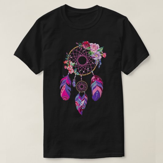 Dreamcatcher voor Vrouwen Meisjes Boho Dream Catch T-shirt (Design voorkant)