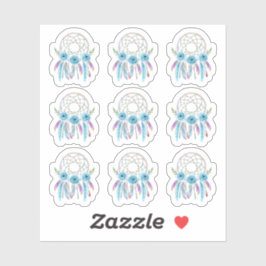 Dreamcatcher Waterverf Feather Boho Planner Sheet Sticker