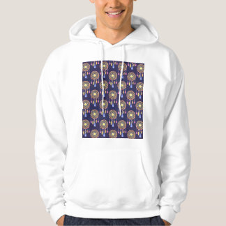 Dreamcatchers Feathers Waterverf Naadloze Textuur Hoodie