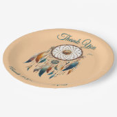 Dreamcatchers in een Boheems thema Papieren Bordje (Gekanteld)