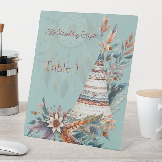 Dreamcatchers in een Boheems thema Reclamebord Met Voetstuk (Insitu)