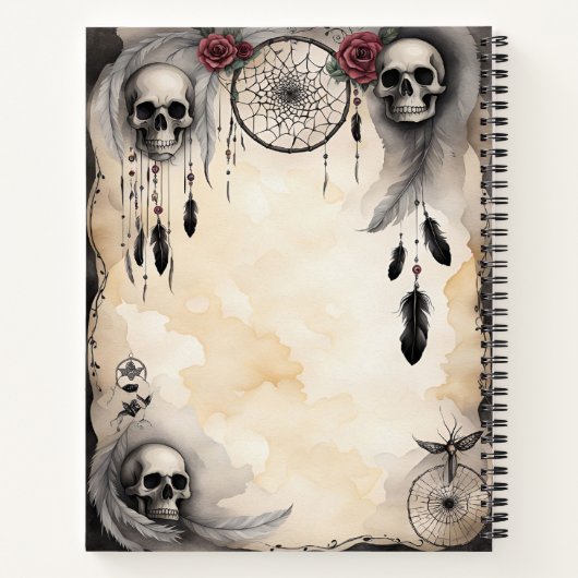 Dreamcatchers, Schedels & Rozen Notitieboek (Achterkant)