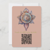 Dreamcaters in een Boheems thema Kaart (Achterkant)