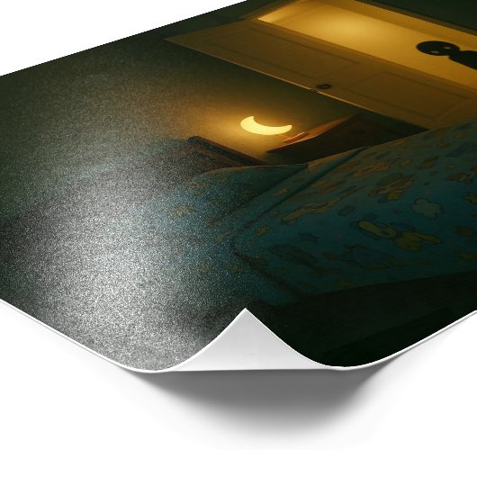 Dreamcore Slaapkamer met Entiteit – Liminal Space Foto Afdruk (Hoek)