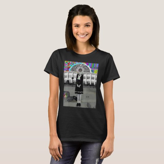 Dreamcore Weirdcore Aesthetic Surreal Yandere Glit T-shirt (Voorkant volledig)