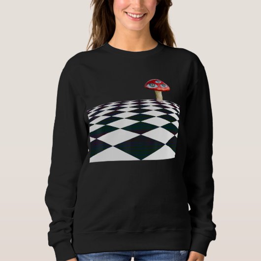 Dreamcore Weirdcore Kleding Esthetische Paddestoel Trui (Voorkant)