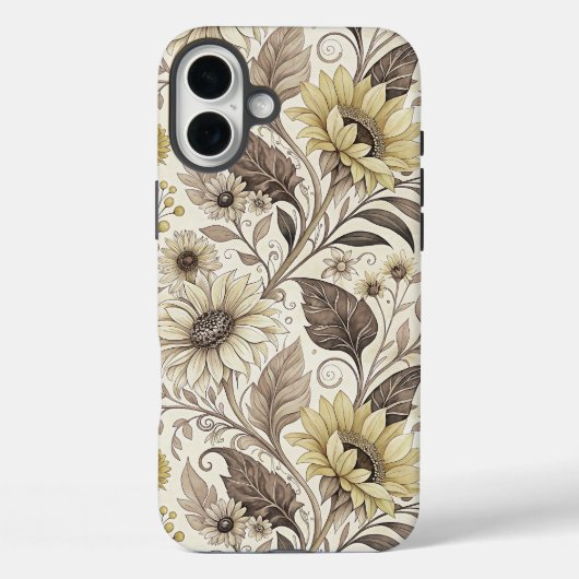 Dreamed Sunflowers Art Nouveau Case-Mate iPhone Case (Achterkant)