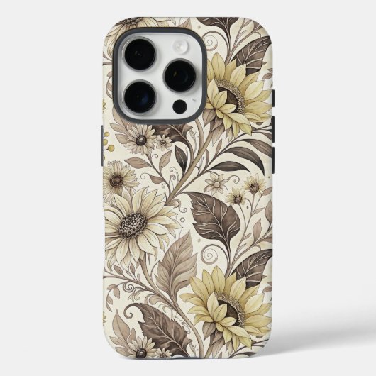 Dreamed Sunflowers Art Nouveau Case-Mate iPhone Case (Achterkant)