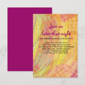 DREAMER Bat Mitzvah Reception Kaart (Voorkant / Achterkant)