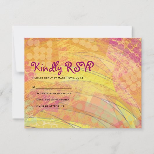 DREAMER Bat Mitzvah Reply Card RSVP Kaartje (Voorkant)