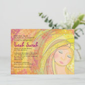 DREAMER Bat Mitzvah Uitnodiging (Staand voorkant)