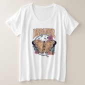 Dreamer Butterfly Grote Maat T-shirt (Design voorkant)