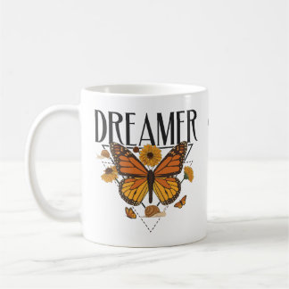 Dreamer Butterfly Schattigee Inspirerend Vlinder Koffiemok