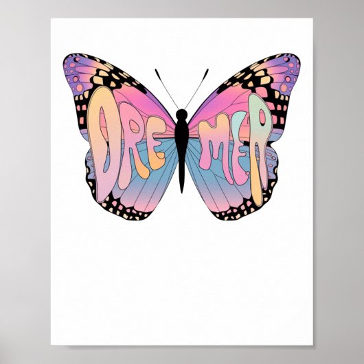 Dreamer Butterfly Vibes Poster (Voorkant)