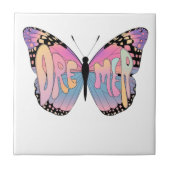 Dreamer Butterfly Vibes Tegeltje (Voorkant)