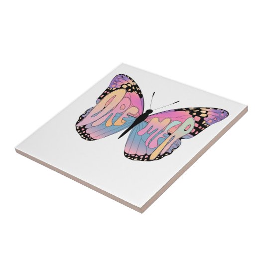 Dreamer Butterfly Vibes Tegeltje (Zijkant)