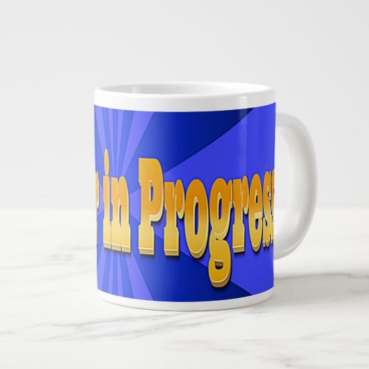 Dreamer in Progress Jumbo Coffee Mok (Voorkant rechts)