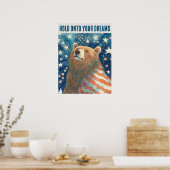 Dreamer Stars and Stripes Beer Poster (Keuken)