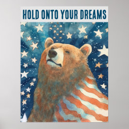 Dreamer Stars and Stripes Beer Poster