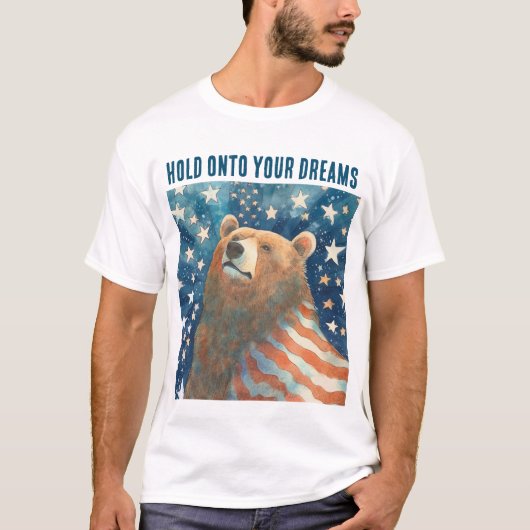 Dreamer Stars and Stripes Beer T-shirt (Voorkant)