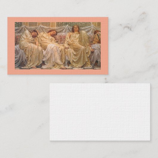 Dreamers – Albert Joseph Moore Visitekaartje (Voorkant / Achterkant)