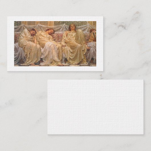 Dreamers – Albert Joseph Moore Visitekaartje (Voorkant / Achterkant)