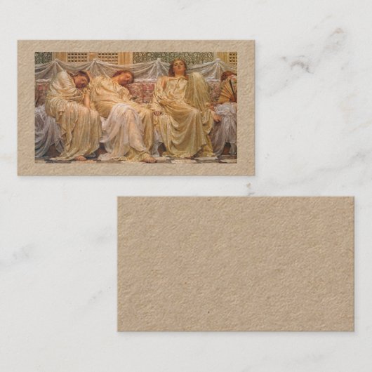 Dreamers – Albert Joseph Moore Visitekaartje (Voorkant / Achterkant)