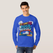 Dreamers bouwen bruggen: levendig verbindingsontwe t-shirt (Voorkant volledig)