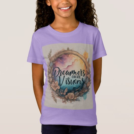 "Dreamers Creëer Visions" ontwierp Kind T-shirt (Voorkant)