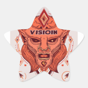 Dreamer's Horizon: Inspirerend visiecitaten Ster Sticker