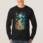 Dreamers lichtpaden t-shirt (Voorkant)
