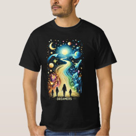 Dreamers lichtpaden t-shirt